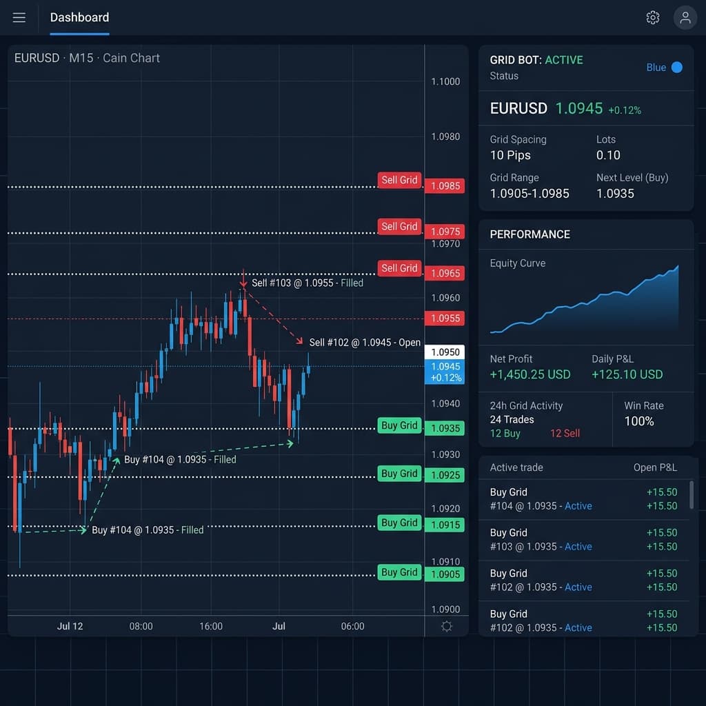 网格策略经典版：EURUSD 专属，震荡市利器